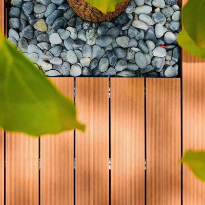 良い価格 屋外用複合材木材デッキボード 防火 浮雕面 オンライン