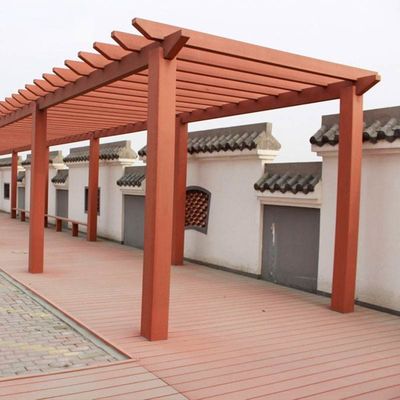 良い価格 複合板 の 敷地板 を 備えた 現代 の WPC パーゴラ オンライン